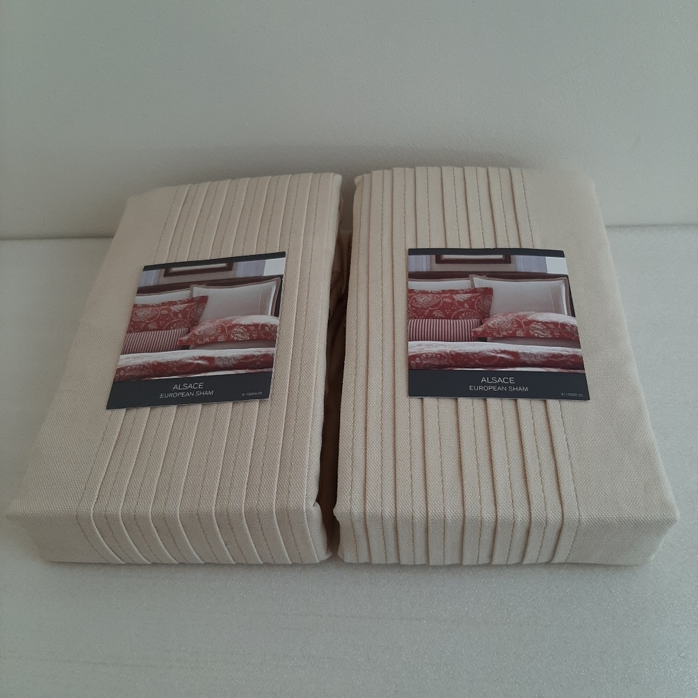 KRAVET ALSACE Linen Blend EURO shams
